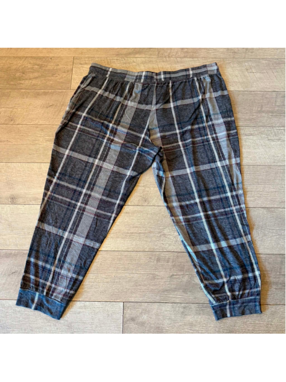 Women's Secret Treasures Plaid Pajama Pants Grey White Size 3X